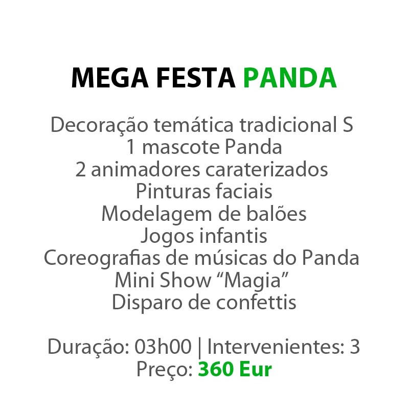 Mega Festa Panda - Aquarela Mágica